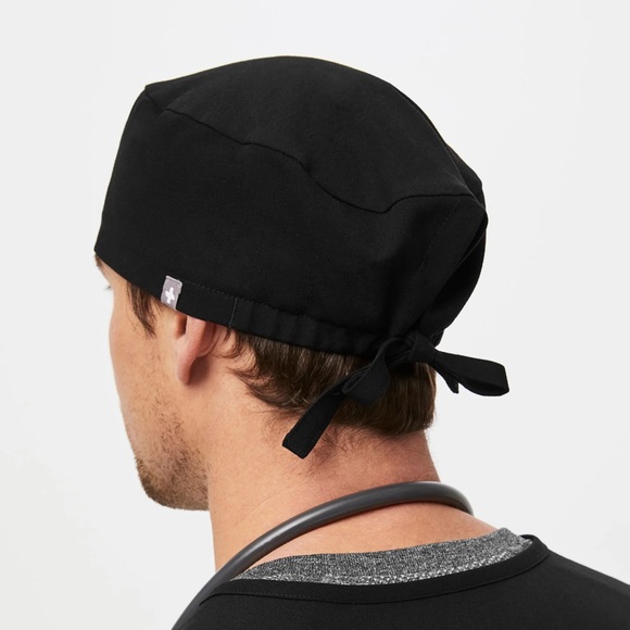 Fig Modern classic scrub cap Black - Picture 3 of 4